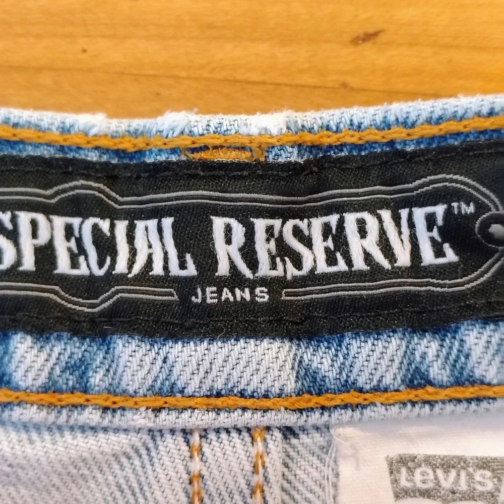VTG Levis‎ 515 Special Reserve Jeans Light Wash Relaxed Fit USA Made 34x31 '97